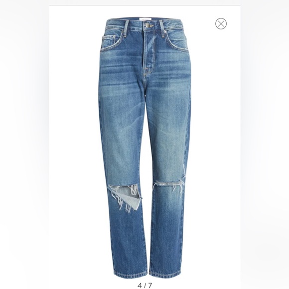Frame le original triple needle straight high rise jeans - Picture 9 of 11